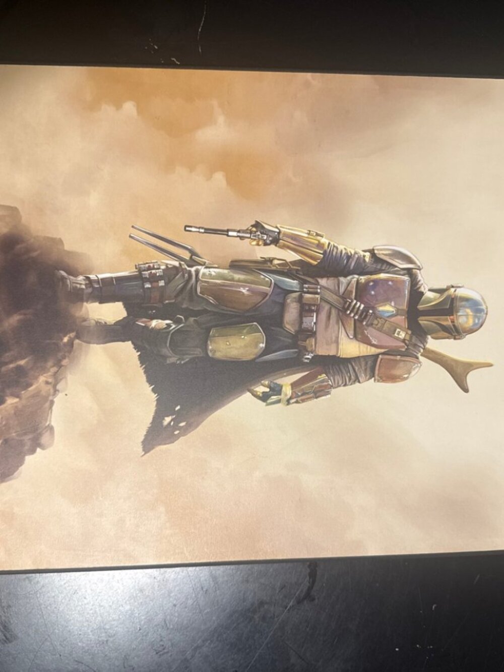 Star Wars The Mandalorian Wall Sign 13x19 - Silver Buffalo Wall Decor
